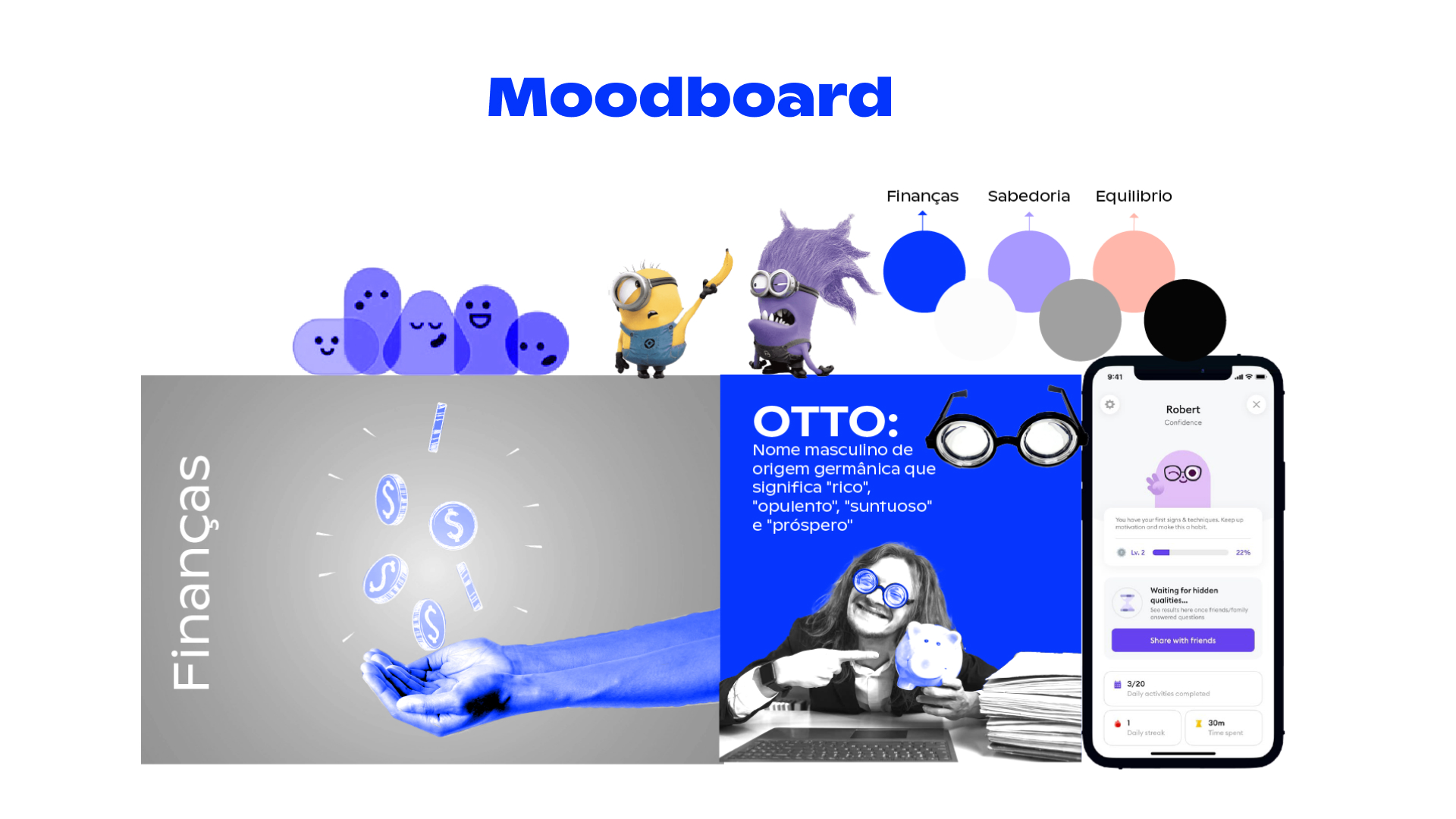 moodboard for OTTO´s visual identity